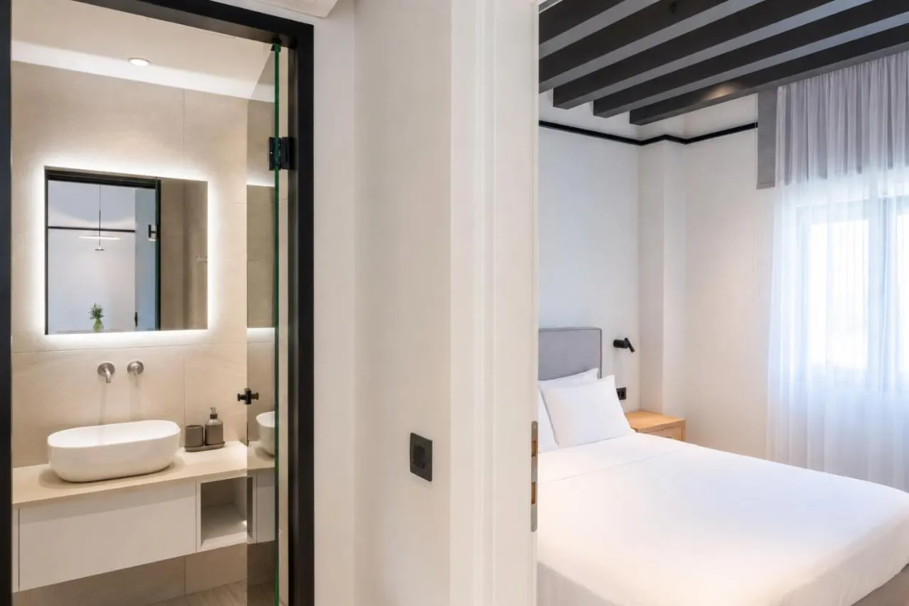 Modern bathroom of the apartment